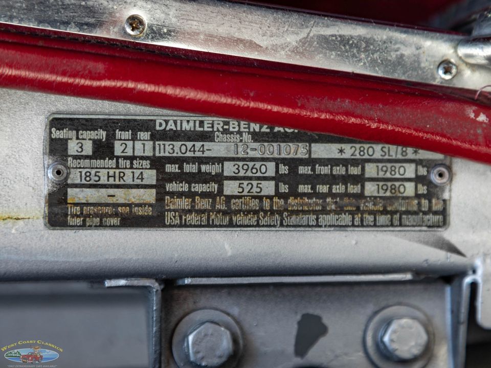 1968 Mercedes-Benz 280SL