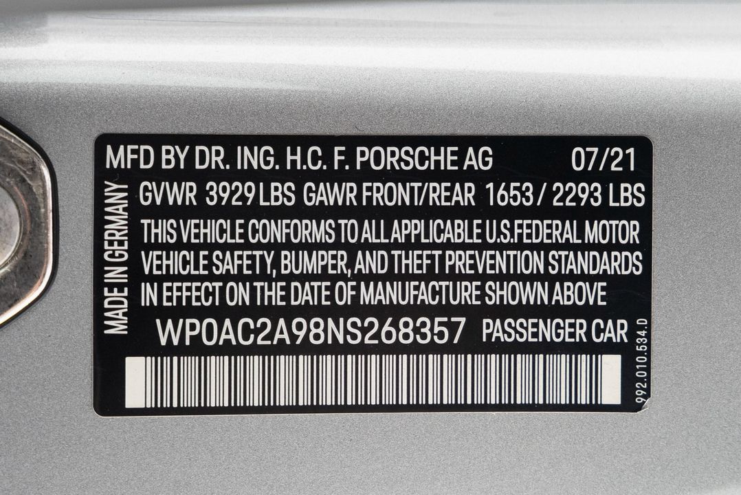 2022 Porsche 911