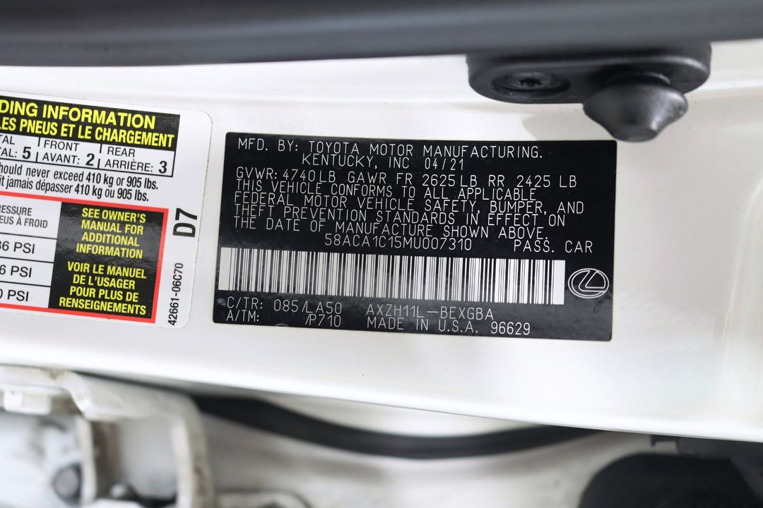 2021 Lexus ES 300h
