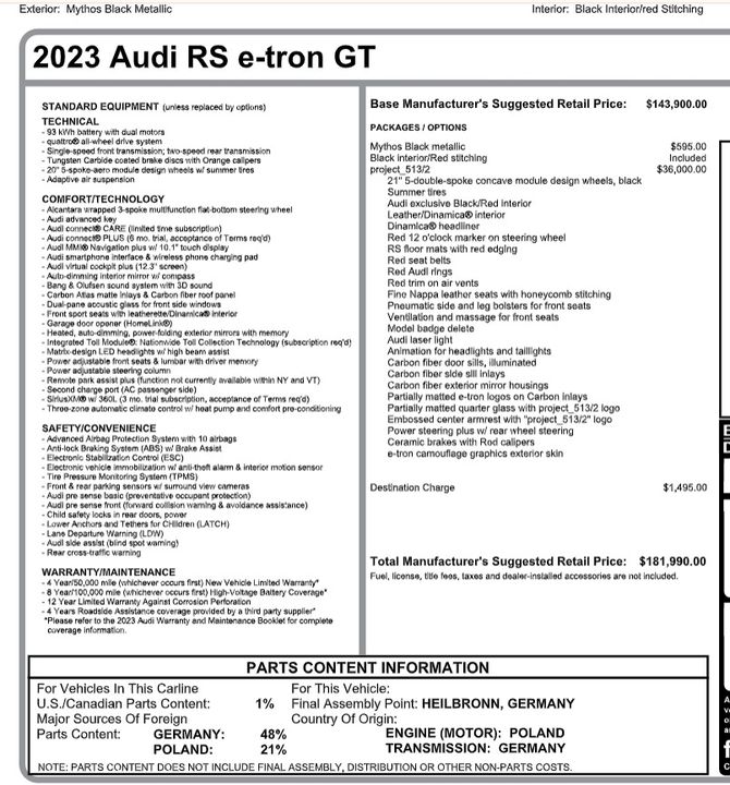2023 Audi RS e-tron GT