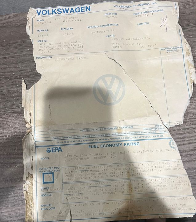 1979 Volkswagen Beetle