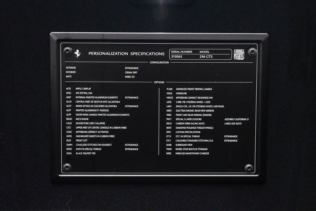 2024 Ferrari 296 GTS