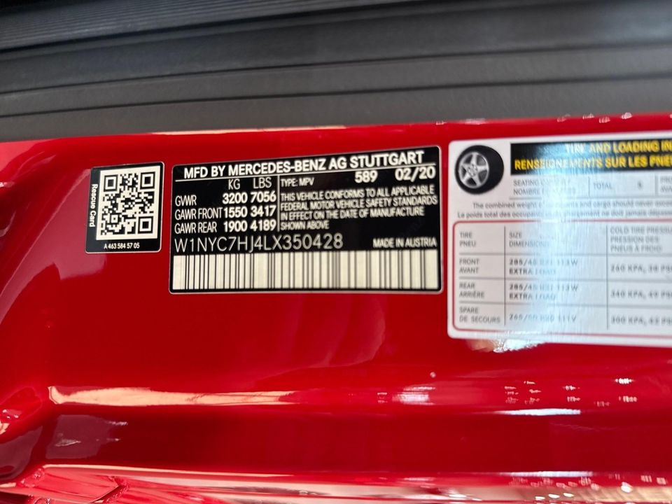 2020 Mercedes-Benz G63