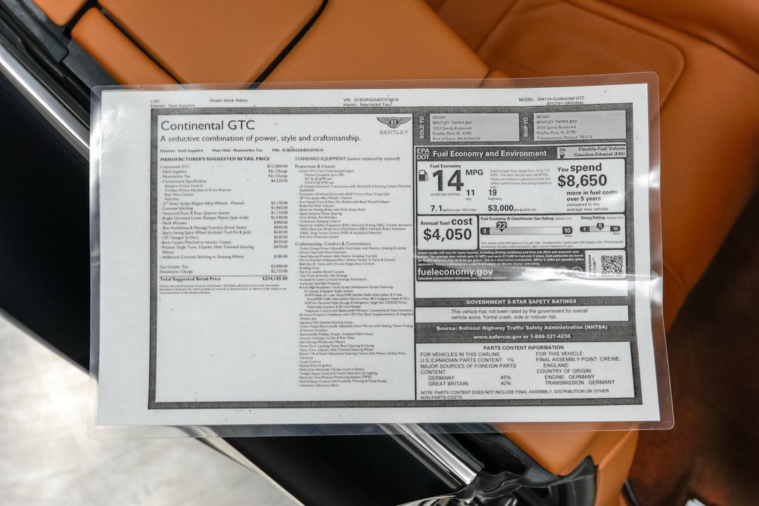 2013 Bentley Continental GTC