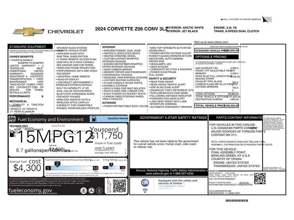 2024 Chevrolet Corvette