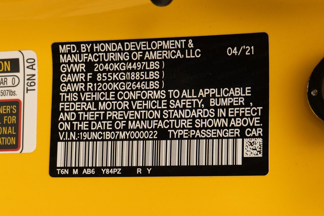 2021 Acura NSX