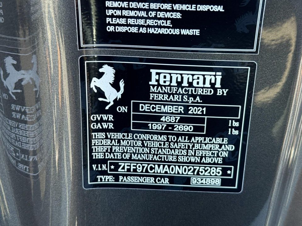2022 Ferrari 812 GTS
