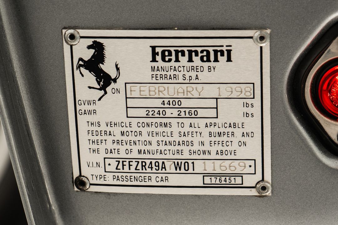1998 Ferrari 550