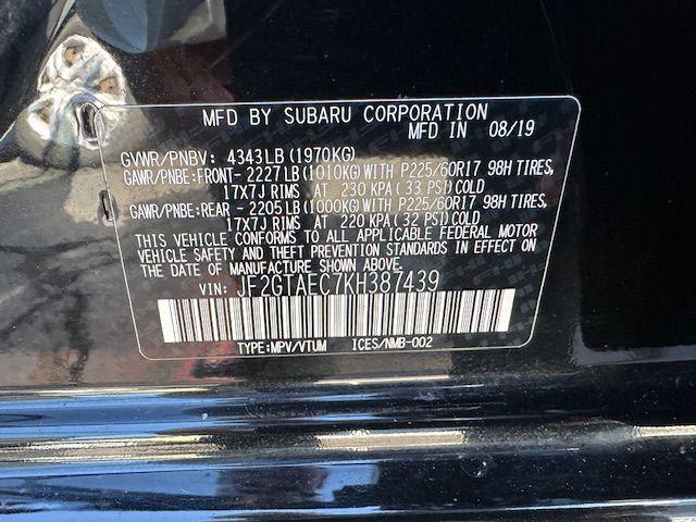2019 SUBARU CROSSTREK