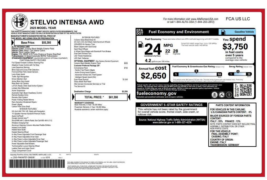 2025 Alfa Romeo Stelvio