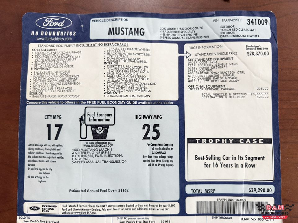 2003 Ford Mustang