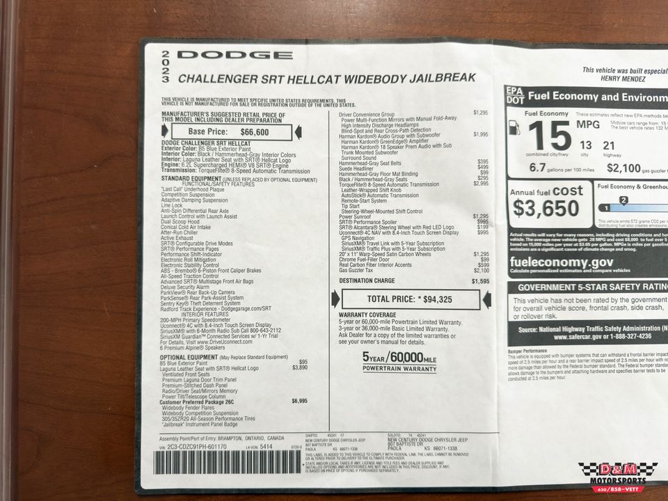 2023 Dodge Challenger