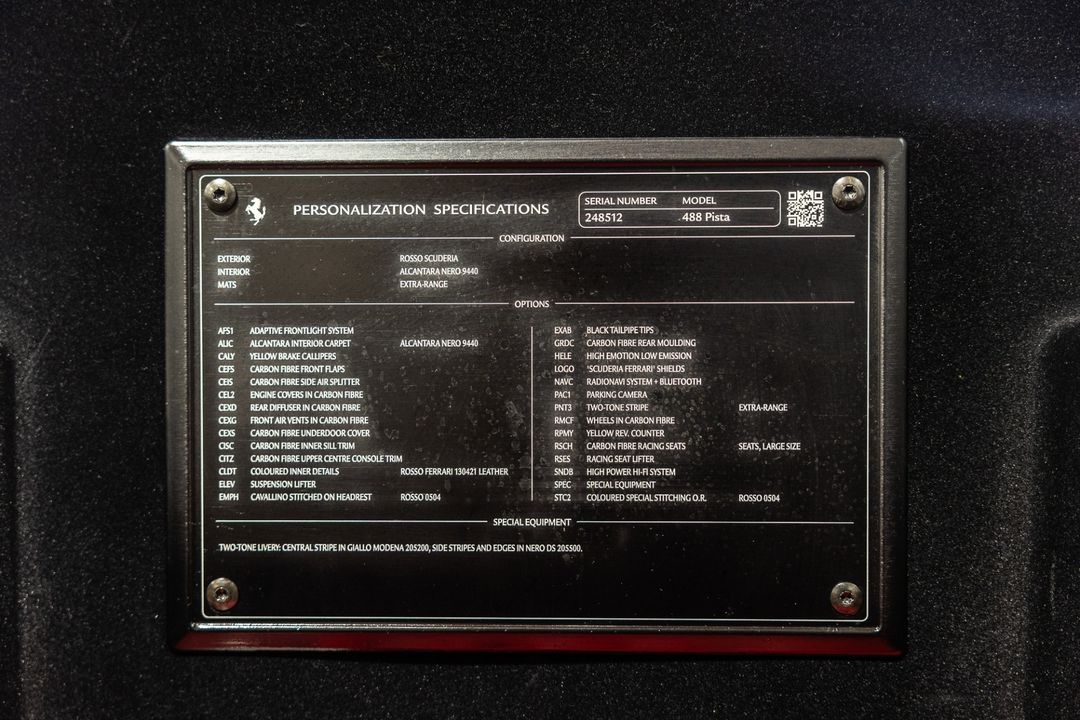 2020 Ferrari 488 Pista