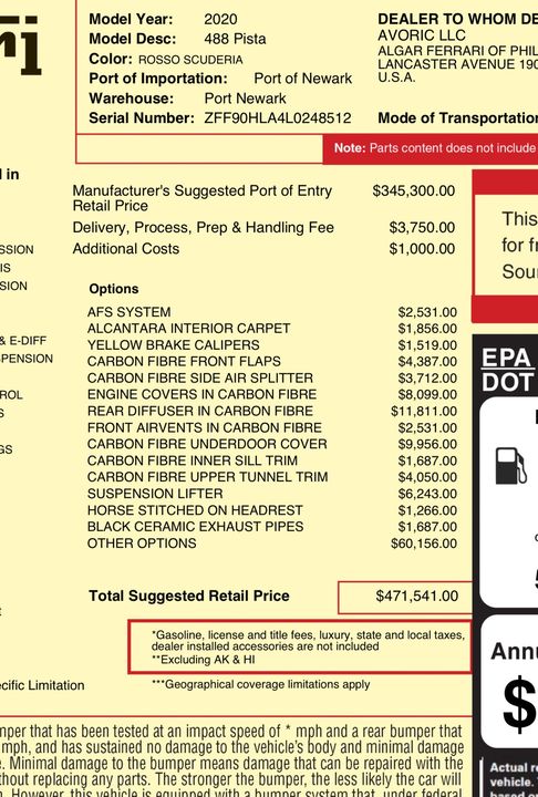 2020 Ferrari 488 Pista
