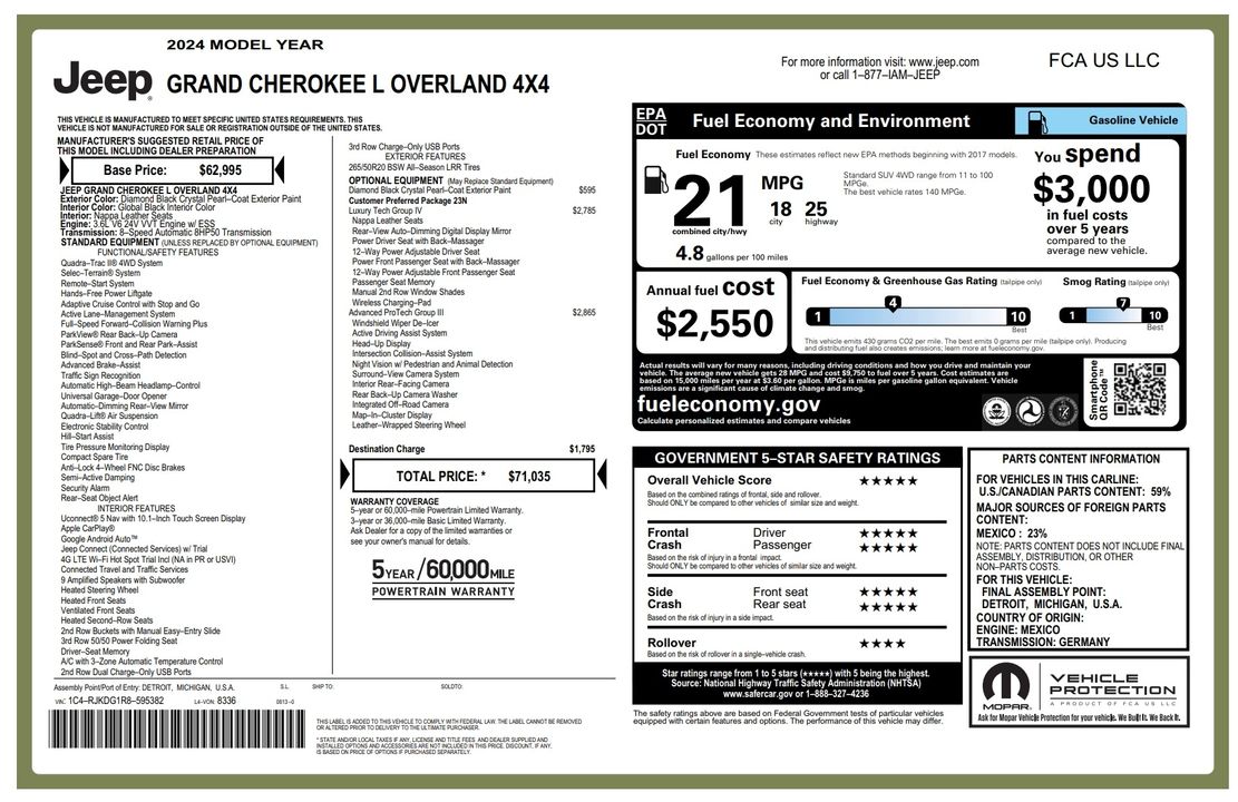 2024 Jeep Grand Cherokee L