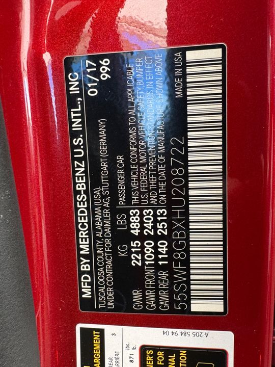 2017 Mercedes-Benz C-Class