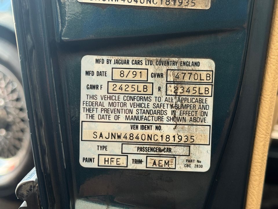 1992 Jaguar XJ-Series