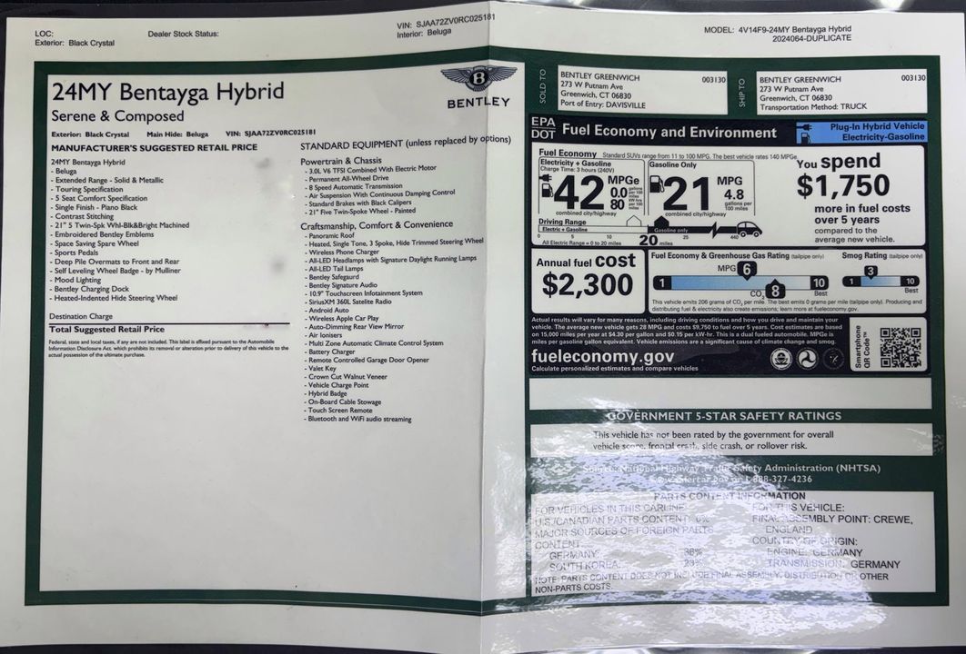 2024 Bentley Bentayga
