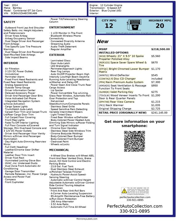 2014 Bentley Continental GTC