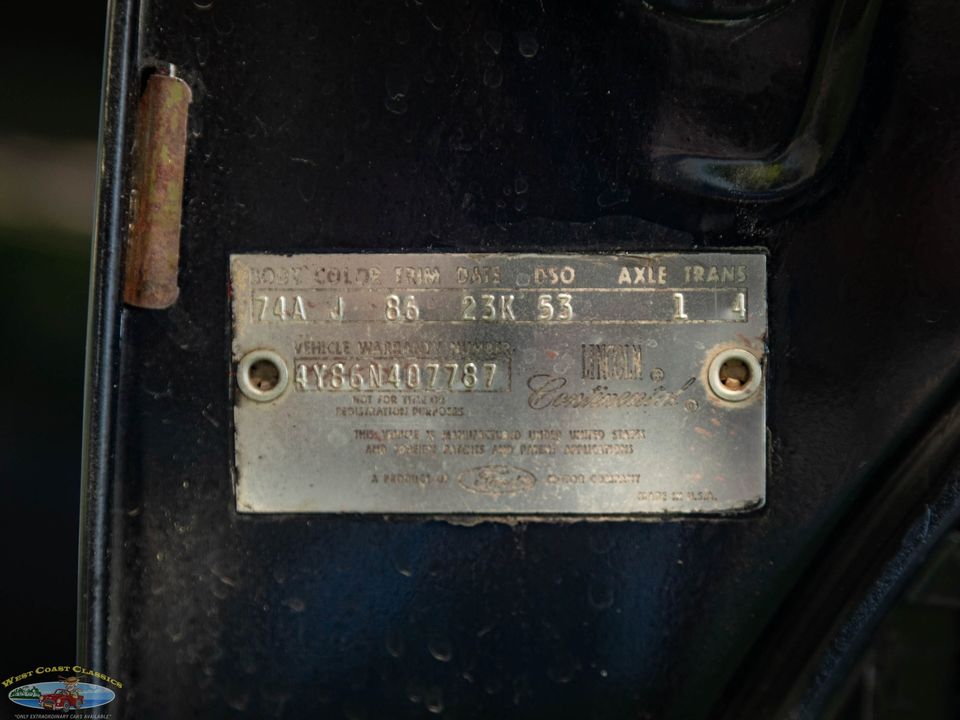 1964 Lincoln Continental 430 V8 4 Door Convertible