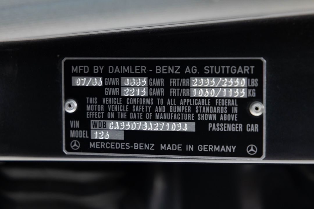 1986 Mercedes-Benz 420-Class
