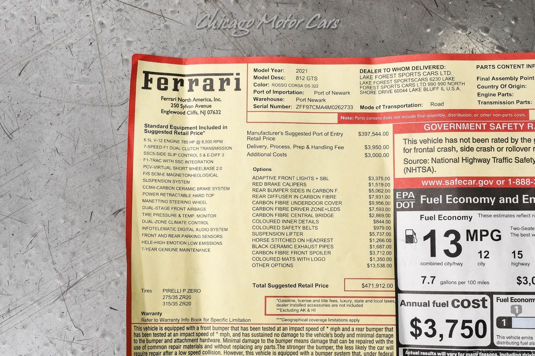 2021 Ferrari 812 GTS