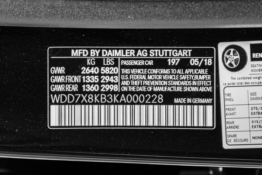 2019 Mercedes-Benz AMG   GT 63