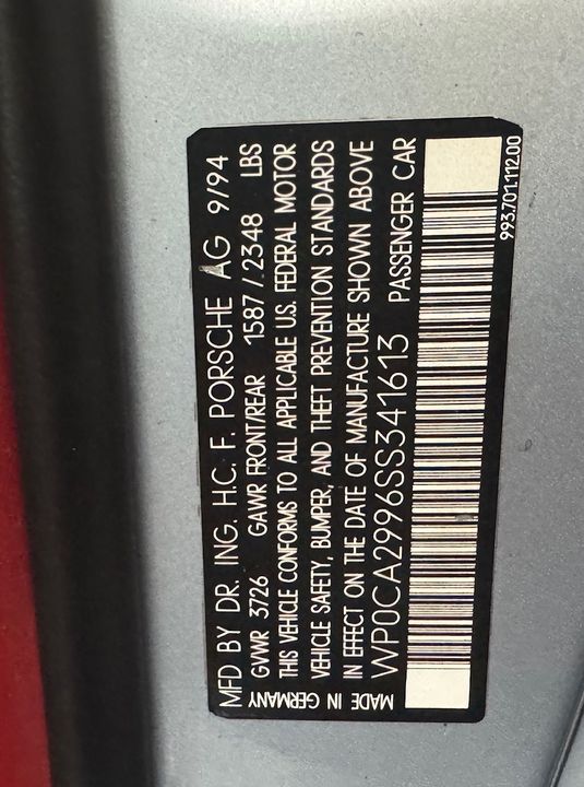 1995 Porsche 911