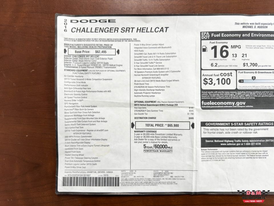 2016 Dodge Challenger