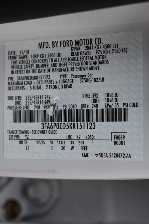 2019 Ford Fusion