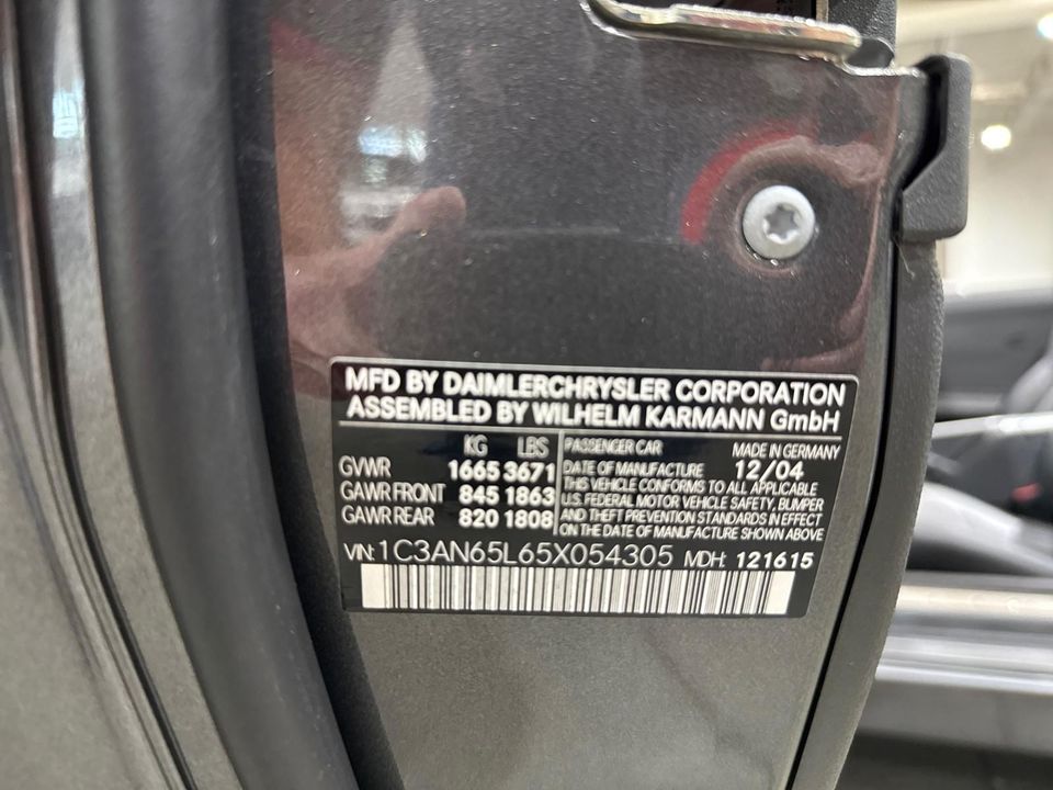 2005 Chrysler Crossfire