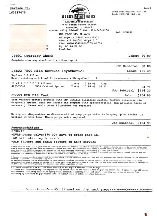 2000 BMW M5