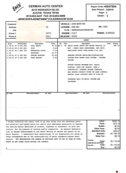 2000 BMW M5