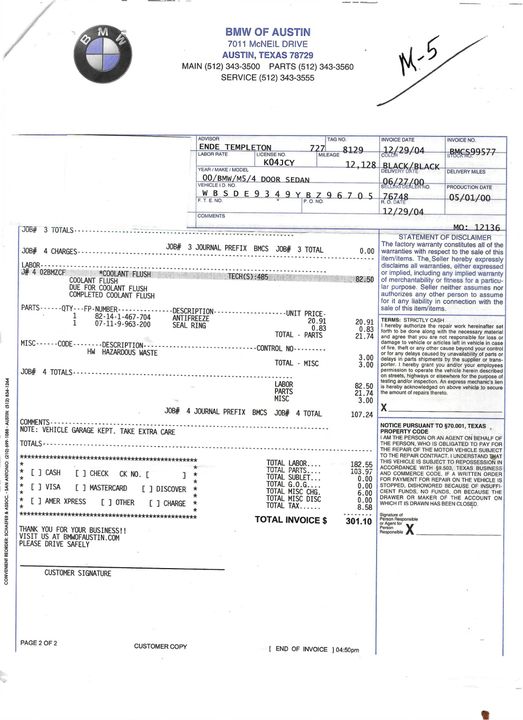 2000 BMW M5