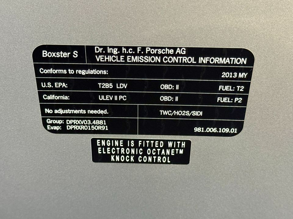 2013 Porsche Boxster