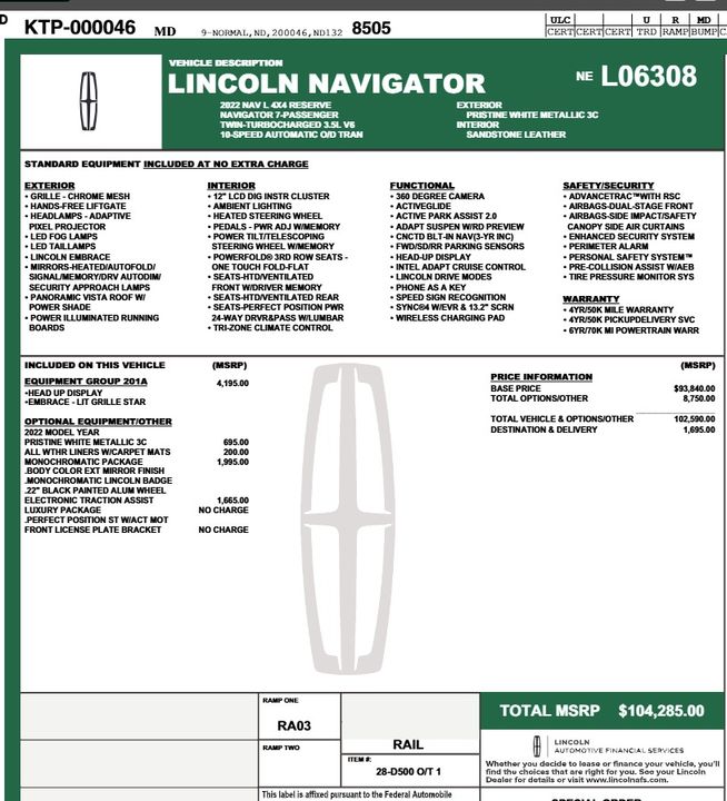 2022 Lincoln Navigator
