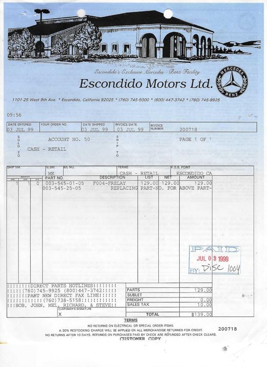 1986 Mercedes-Benz 560SL