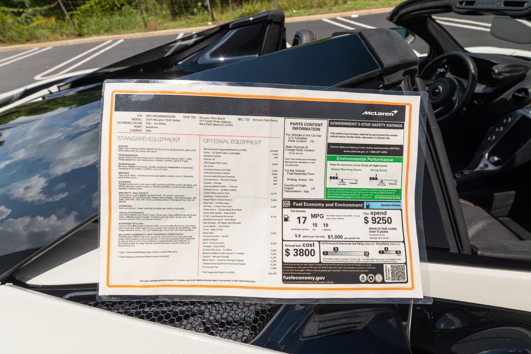 2024 McLaren 750S Spider