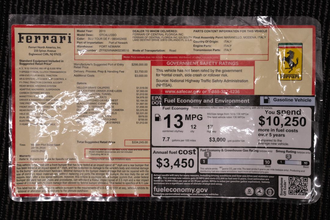 2019 Ferrari GTC4Lusso