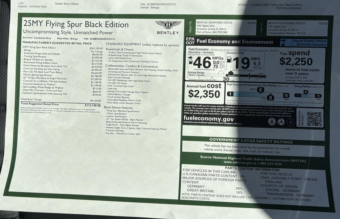 2025 Bentley Flying Spur