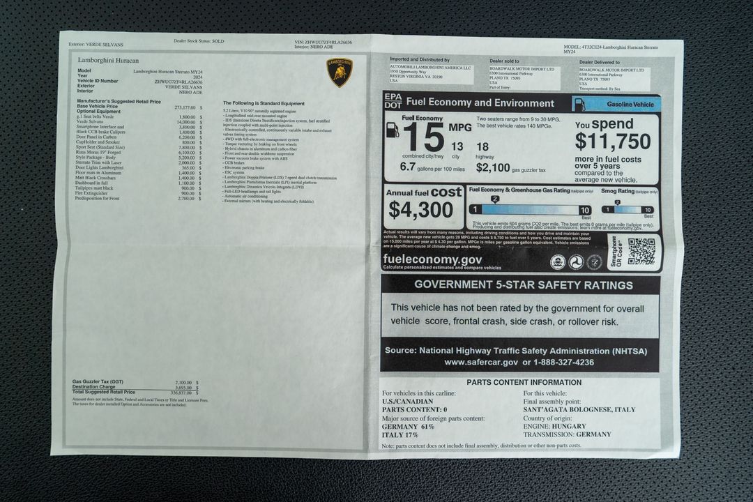 2024 Lamborghini Huracan