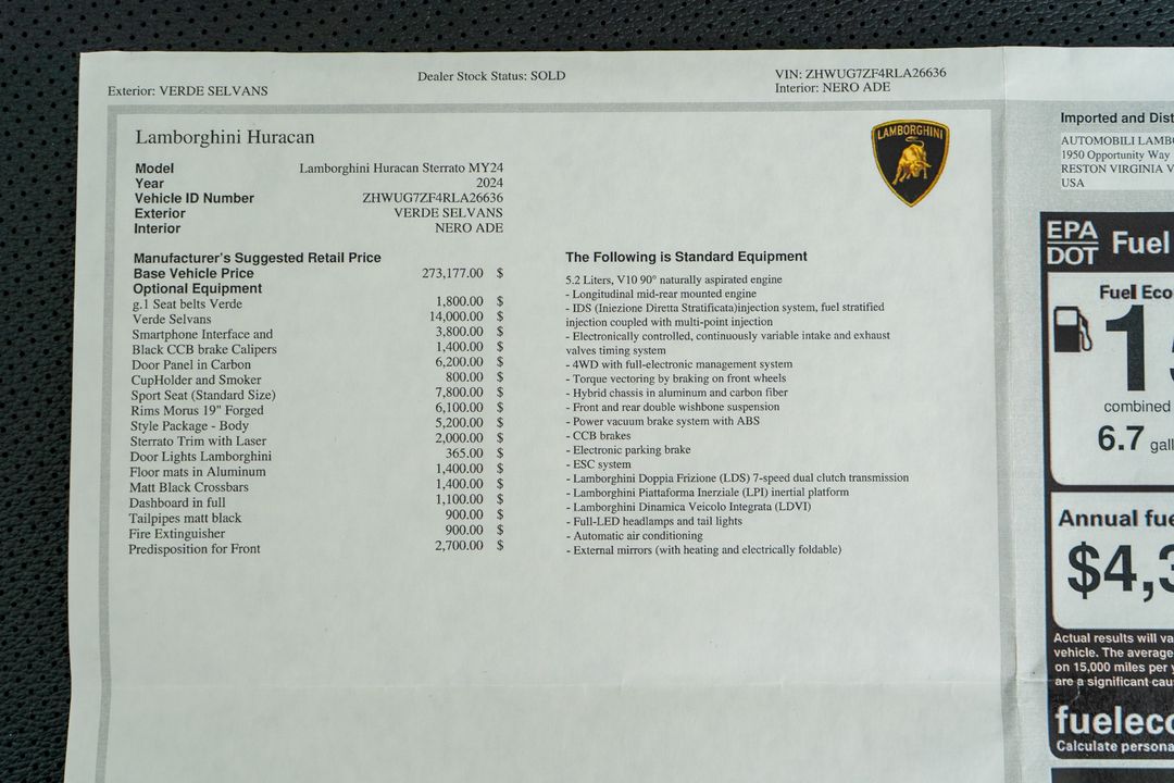 2024 Lamborghini Huracan