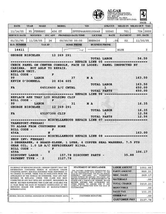 1995 Ferrari 456 GT Manual