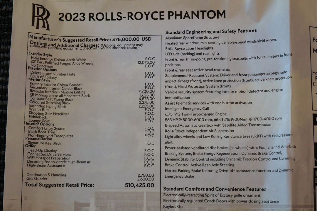 2023 Rolls-Royce Phantom