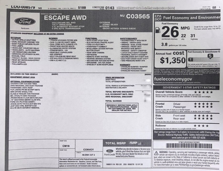 2022 Ford Escape