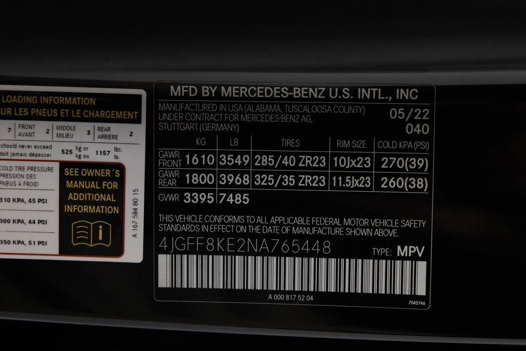 2022 Mercedes-Benz AMG GLS 63
