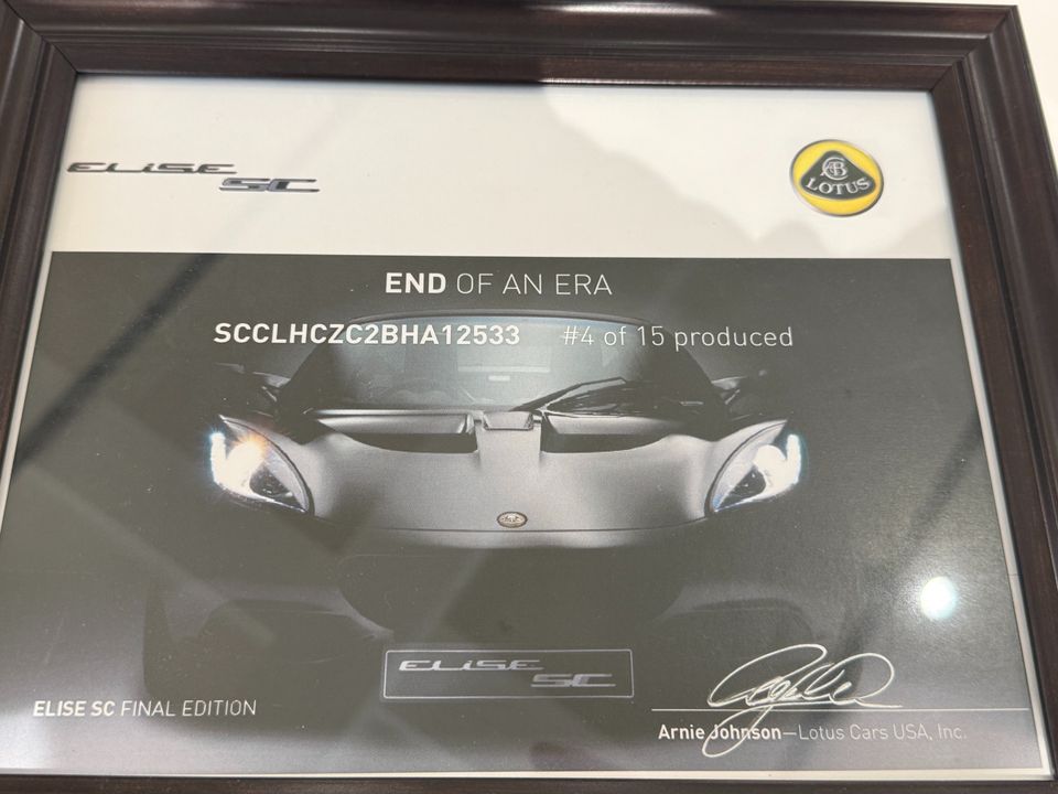 2011 Lotus Elise SC