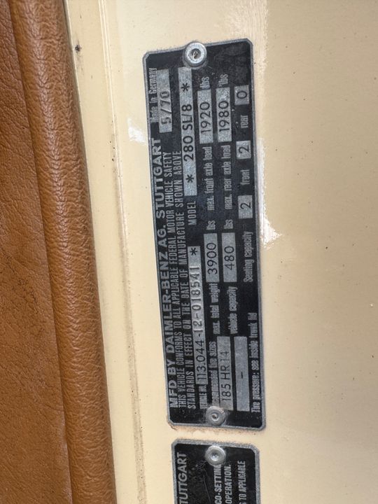 1971 Mercedes-Benz 280SL