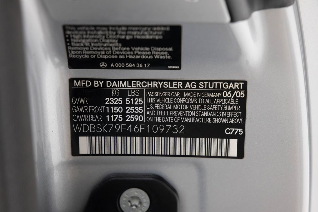 2006 Mercedes-Benz SL 65 AMG