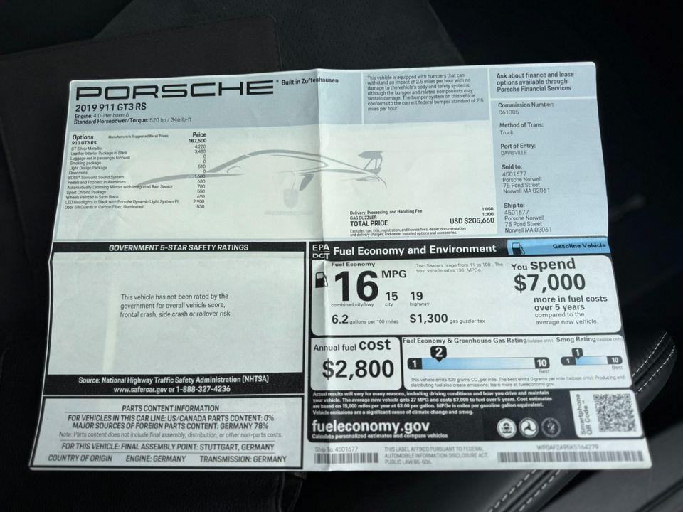 2019 Porsche 911